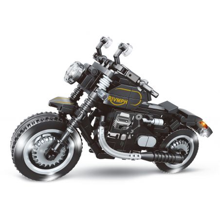 LEIBAO 8156 non  MÔ TÔ TRIUMPH BOBBER bộ đồ chơi xếp lắp ráp ghép mô hình Motorcycle Motorbike MOTORCYCLE TRIUMPH BOBBER Xe Hai Bánh 294 khối