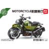 LEIBAO 8155 non  XE MÁY CORVETTE LAMBO 300 bộ đồ chơi xếp lắp ráp ghép mô hình Motorcycle Motorbike MOTORCYCLE KOREVETO LANBO 300 Xe Hai Bánh 294 khối