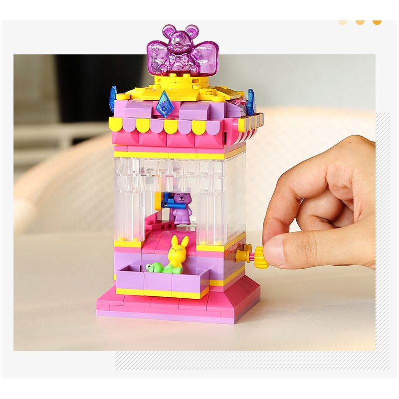 LEGILE B400 non  QUÁI THÚ THẦN THOẠI MÁY VUỐT bộ đồ chơi xếp lắp ráp ghép mô hình Creator Sáng Tạo 336 khối