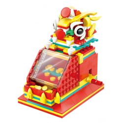 LE JILL B398 non  CON THÚ THẦN THOẠI MÁY ĐẨY XU bộ đồ chơi xếp lắp ráp ghép mô hình Creator Sáng Tạo 371 khối