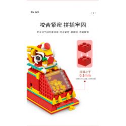 LE JILL B398 non  CON THÚ THẦN THOẠI MÁY ĐẨY XU bộ đồ chơi xếp lắp ráp ghép mô hình Creator Sáng Tạo 371 khối