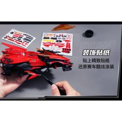 Enlighten 74034 Qman 74034 non  XE RC S-DAWNBREAKER bộ đồ chơi xếp lắp ráp ghép mô hình Qq Speed
