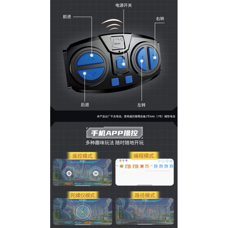 Enlighten 74031 Qman 74031 non  XE RC S-JUDGER bộ đồ chơi xếp lắp ráp ghép mô hình Qq Speed