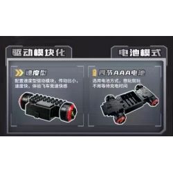 Enlighten 74031 Qman 74031 non  XE RC S-JUDGER bộ đồ chơi xếp lắp ráp ghép mô hình Qq Speed