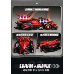 Enlighten 74031 Qman 74031 non  XE RC S-JUDGER bộ đồ chơi xếp lắp ráp ghép mô hình Qq Speed