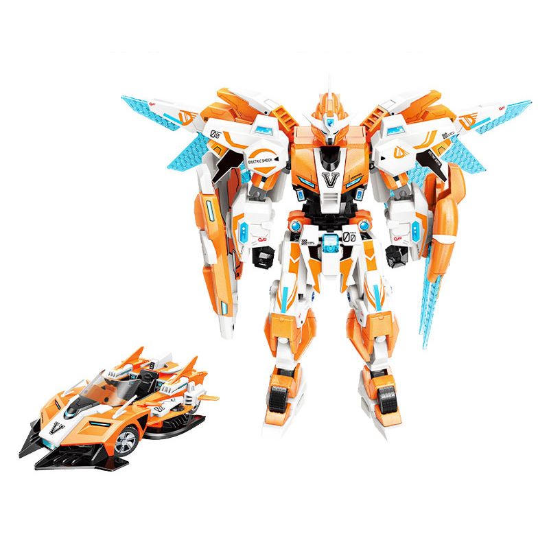 Enlighten 74024 Qman 74024 non  IMPERIAL ARMOR MECHA XE ĐUA bộ đồ chơi xếp lắp ráp ghép mô hình 216 khối