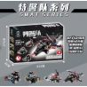 HENGTAI 92013 non  ĐỘI SWAT NHỮNG NGƯỜI BẢO VỆ CHỐNG KHỦNG BỐ bộ đồ chơi xếp lắp ráp ghép mô hình City Thành Phố 636 khối