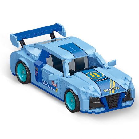 JIESTAR 92013 non  XE LÙI R8-V10 bộ đồ chơi xếp lắp ráp ghép mô hình Racers Đua Tốc Độ 499 khối