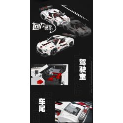 JIESTAR 92014 non  XE LÙI T51GT bộ đồ chơi xếp lắp ráp ghép mô hình Racers Đua Tốc Độ 585 khối