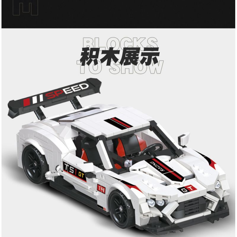 JIESTAR 92014 non  XE LÙI T51GT bộ đồ chơi xếp lắp ráp ghép mô hình Racers Đua Tốc Độ 585 khối