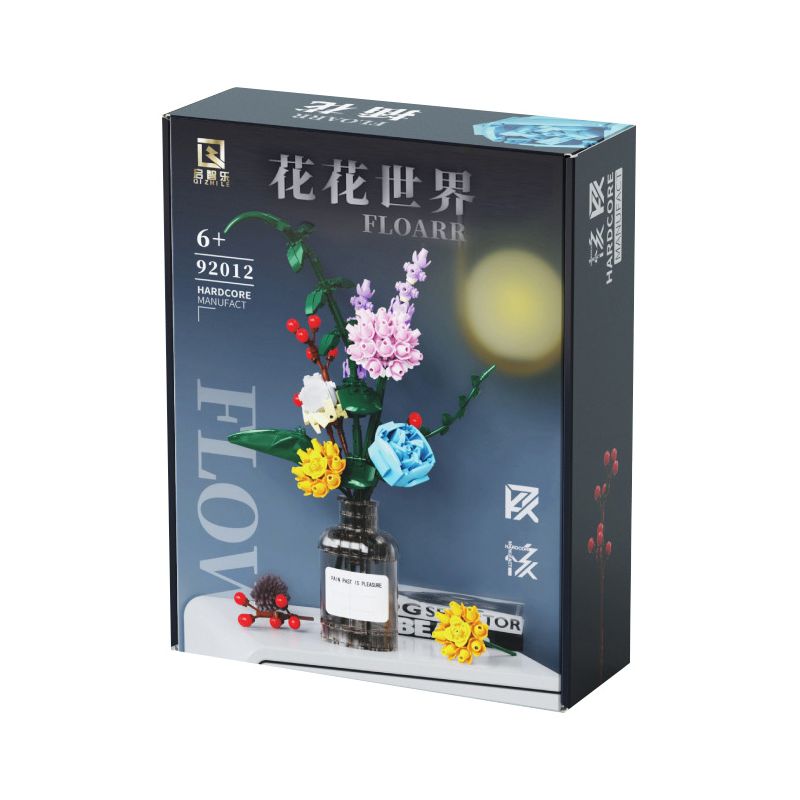 QIZHILE 92012 non  THẾ GIỚI CỦA HOA bộ đồ chơi xếp lắp ráp ghép mô hình Creator Expert FLOARR Chuyên Gia Sáng Tạo