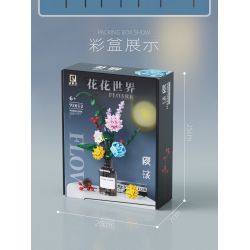 QIZHILE 92012 non  THẾ GIỚI CỦA HOA bộ đồ chơi xếp lắp ráp ghép mô hình Creator Expert FLOARR Chuyên Gia Sáng Tạo