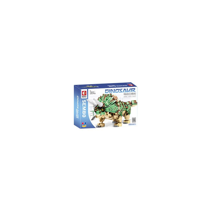 SEMBO 730970 non  TRICERATOPS ĐIỆN bộ đồ chơi xếp lắp ráp ghép mô hình Creator Expert DINOSAUR Chuyên Gia Sáng Tạo 1352 khối