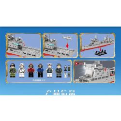 SEMBO 105805 non  TÀU TIẾP TẾ TYPE 904B bộ đồ chơi xếp lắp ráp ghép mô hình Iron Blood Heavy Equipment 904B SUPPLY SHIP Đặc Nhiệm Máu Và Sắt 1215 khối