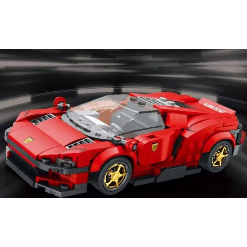 REBRICKABLE MOC-93918 93918 MOC93918 REOBRIX 11027 non  FERRARI DAYTONA SP3 bộ đồ chơi xếp lắp ráp ghép mô hình Speed Champions Racing Cars Đua Xe Công Thức 306 khối