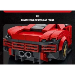 REBRICKABLE MOC-93918 93918 MOC93918 REOBRIX 11027 non  FERRARI DAYTONA SP3 bộ đồ chơi xếp lắp ráp ghép mô hình Speed Champions Racing Cars Đua Xe Công Thức 306 khối