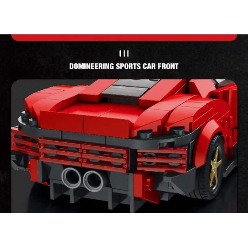 REBRICKABLE MOC-93918 93918 MOC93918 REOBRIX 11027 non  FERRARI DAYTONA SP3 bộ đồ chơi xếp lắp ráp ghép mô hình Speed Champions Racing Cars Đua Xe Công Thức 306 khối