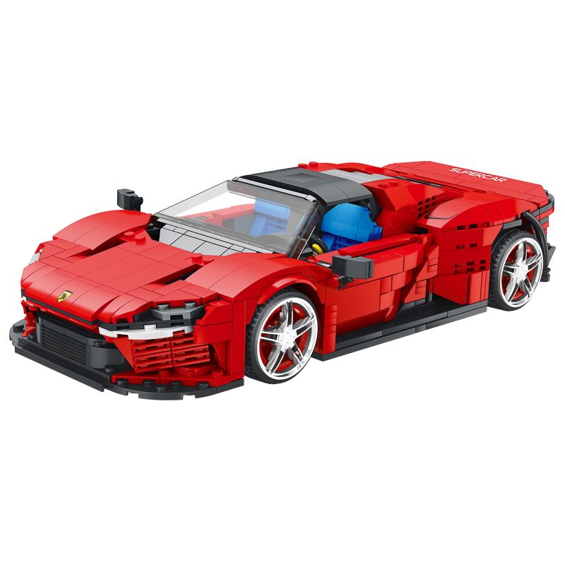 REOBRIX 11026 non Lego FERRARI DAYTONA SP3 1:16 tỷ lệ 1:16 bộ đồ chơi xếp lắp ráp ghép mô hình Creator Expert Chuyên Gia Sáng Tạo 1168 khối