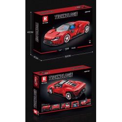 REOBRIX 11026 non  FERRARI DAYTONA SP3 1:16 tỷ lệ 1:16 bộ đồ chơi xếp lắp ráp ghép mô hình Creator Expert Chuyên Gia Sáng Tạo 1168 khối