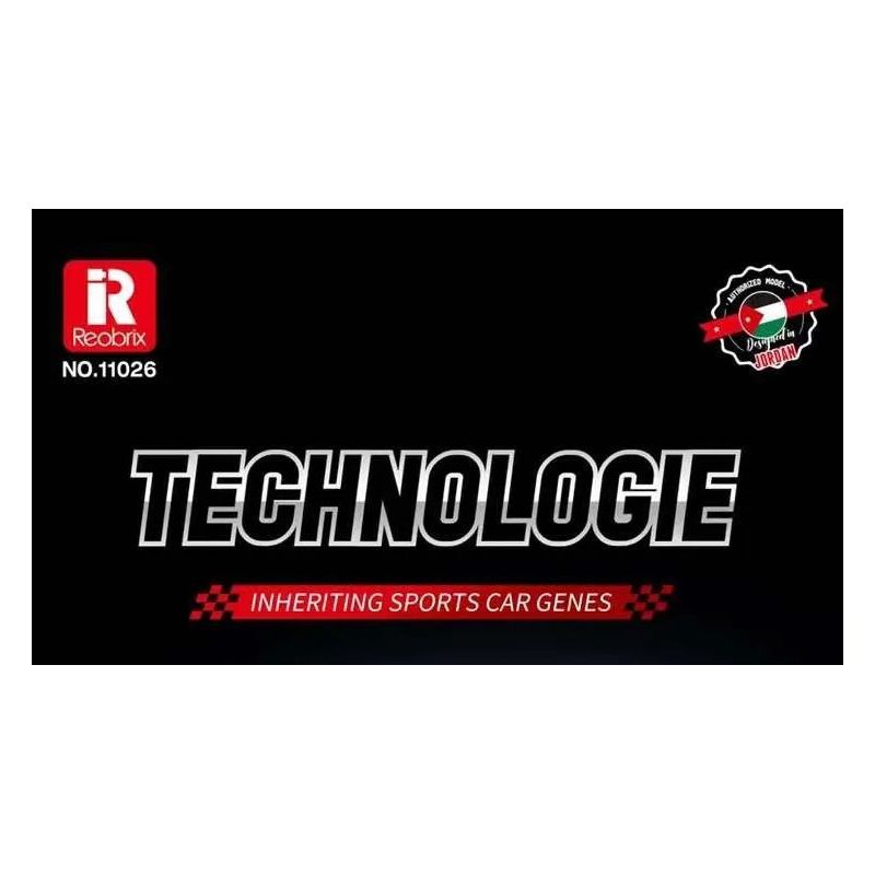 REOBRIX 11026 non  FERRARI DAYTONA SP3 1:16 tỷ lệ 1:16 bộ đồ chơi xếp lắp ráp ghép mô hình Creator Expert Chuyên Gia Sáng Tạo 1168 khối