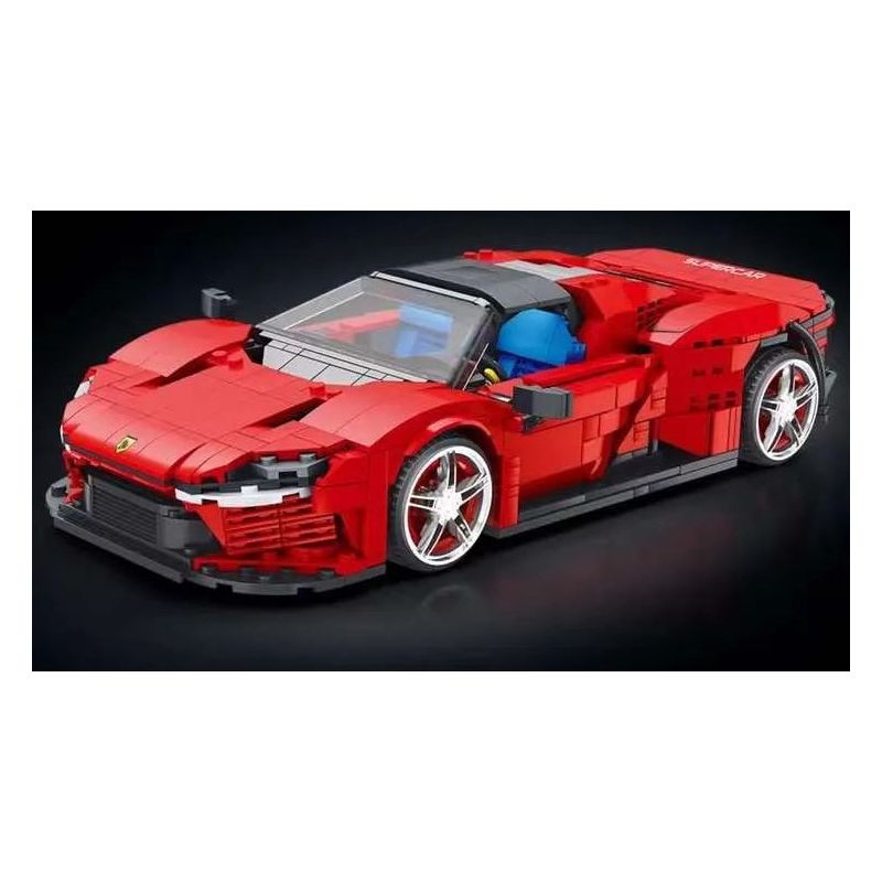 REOBRIX 11026 non  FERRARI DAYTONA SP3 1:16 tỷ lệ 1:16 bộ đồ chơi xếp lắp ráp ghép mô hình Creator Expert Chuyên Gia Sáng Tạo 1168 khối