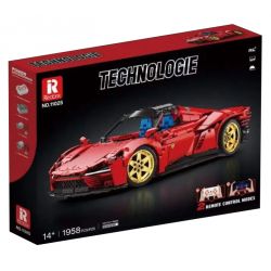 REOBRIX 11025 non  FERRARI DAYTONA SP3 1:10 tỷ lệ 1:10 bộ đồ chơi xếp lắp ráp ghép mô hình  Kỹ Thuật Công Nghệ Cao Mô Hình Phương Tiện 1958 khối