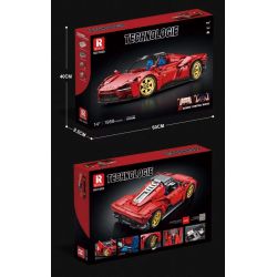 REOBRIX 11025 non  FERRARI DAYTONA SP3 1:10 tỷ lệ 1:10 bộ đồ chơi xếp lắp ráp ghép mô hình  Kỹ Thuật Công Nghệ Cao Mô Hình Phương Tiện 1958 khối