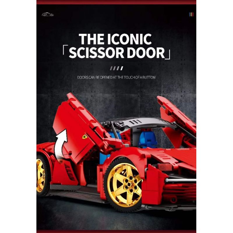 REOBRIX 11025 non  FERRARI DAYTONA SP3 1:10 tỷ lệ 1:10 bộ đồ chơi xếp lắp ráp ghép mô hình  Kỹ Thuật Công Nghệ Cao Mô Hình Phương Tiện 1958 khối