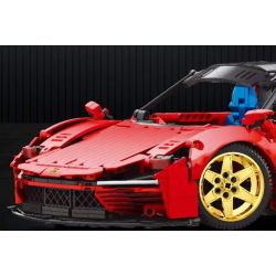 REOBRIX 11025 non  FERRARI DAYTONA SP3 1:10 tỷ lệ 1:10 bộ đồ chơi xếp lắp ráp ghép mô hình  Kỹ Thuật Công Nghệ Cao Mô Hình Phương Tiện 1958 khối