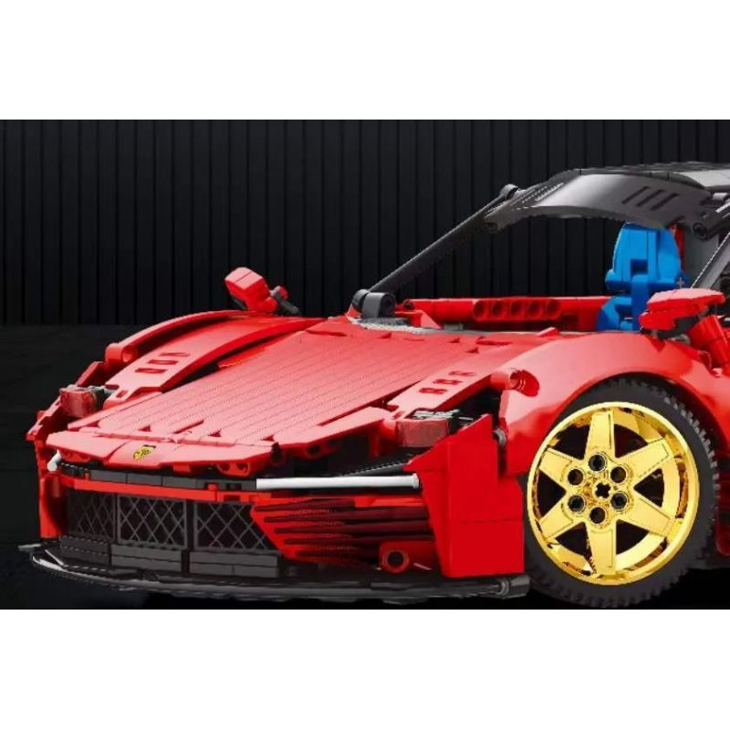 REOBRIX 11025 non  FERRARI DAYTONA SP3 1:10 tỷ lệ 1:10 bộ đồ chơi xếp lắp ráp ghép mô hình  Kỹ Thuật Công Nghệ Cao Mô Hình Phương Tiện 1958 khối