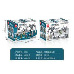 MINGDI K205 non  TIÊN PHONG VŨ TRANG QUÂN SỰ 8 TỔ HỢP bộ đồ chơi xếp lắp ráp ghép mô hình Military Army Quân Sự Bộ Đội