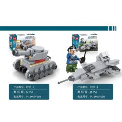 MINGDI K205 non  TIÊN PHONG VŨ TRANG QUÂN SỰ 8 TỔ HỢP bộ đồ chơi xếp lắp ráp ghép mô hình Military Army Quân Sự Bộ Đội