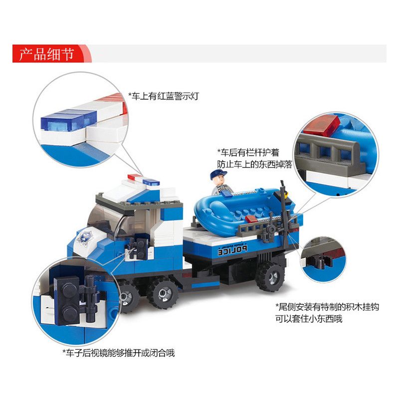 SLUBAN M38-B0190 B0190 0190 M38B0190 38-B0190 non  HOẠT ĐỘNG KHẨN CẤP (BIỂN ĐẤT VÀ HÀNG KHÔNG) bộ đồ chơi xếp lắp ráp ghép mô hình Police Cảnh Sát 403 khối