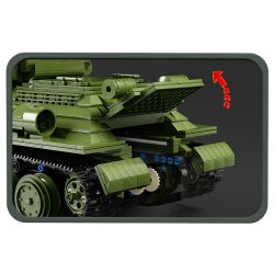 TA GAOLE T4014 4014 non  XE TĂNG T34 bộ đồ chơi xếp lắp ráp ghép mô hình Military Army TANK T34 Quân Sự Bộ Đội 2052 khối