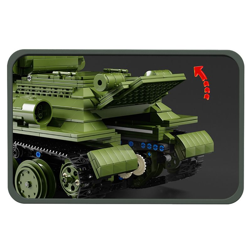 TA GAOLE T4014 4014 non  XE TĂNG T34 bộ đồ chơi xếp lắp ráp ghép mô hình Military Army TANK T34 Quân Sự Bộ Đội 2052 khối