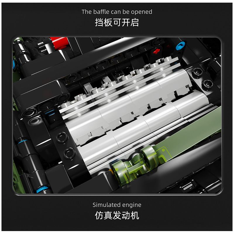 TA GAOLE T4015 4015 non  XE ĐỊA HÌNH CHIẾN BINH tỷ lệ 1:8 bộ đồ chơi xếp lắp ráp ghép mô hình  WARRIOR OFF-ROAD Kỹ Thuật Công Nghệ Cao Mô Hình Phương Tiện 3175 khối