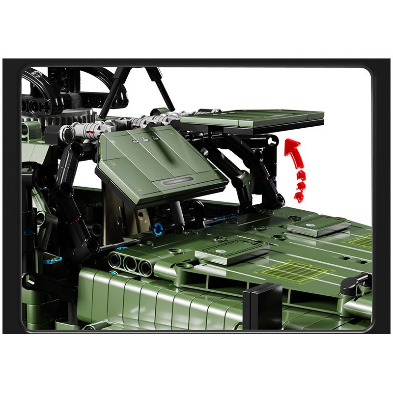 TA GAOLE T4015 4015 non  XE ĐỊA HÌNH CHIẾN BINH tỷ lệ 1:8 bộ đồ chơi xếp lắp ráp ghép mô hình  WARRIOR OFF-ROAD Kỹ Thuật Công Nghệ Cao Mô Hình Phương Tiện 3175 khối