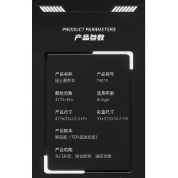 TA GAOLE T4015 4015 non  XE ĐỊA HÌNH CHIẾN BINH tỷ lệ 1:8 bộ đồ chơi xếp lắp ráp ghép mô hình  WARRIOR OFF-ROAD Kỹ Thuật Công Nghệ Cao Mô Hình Phương Tiện 3175 khối