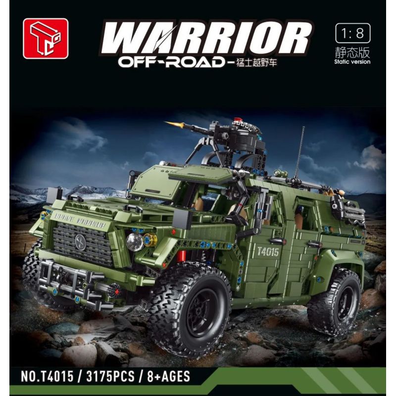TA GAOLE T4015 4015 non  XE ĐỊA HÌNH CHIẾN BINH tỷ lệ 1:8 bộ đồ chơi xếp lắp ráp ghép mô hình  WARRIOR OFF-ROAD Kỹ Thuật Công Nghệ Cao Mô Hình Phương Tiện 3175 khối