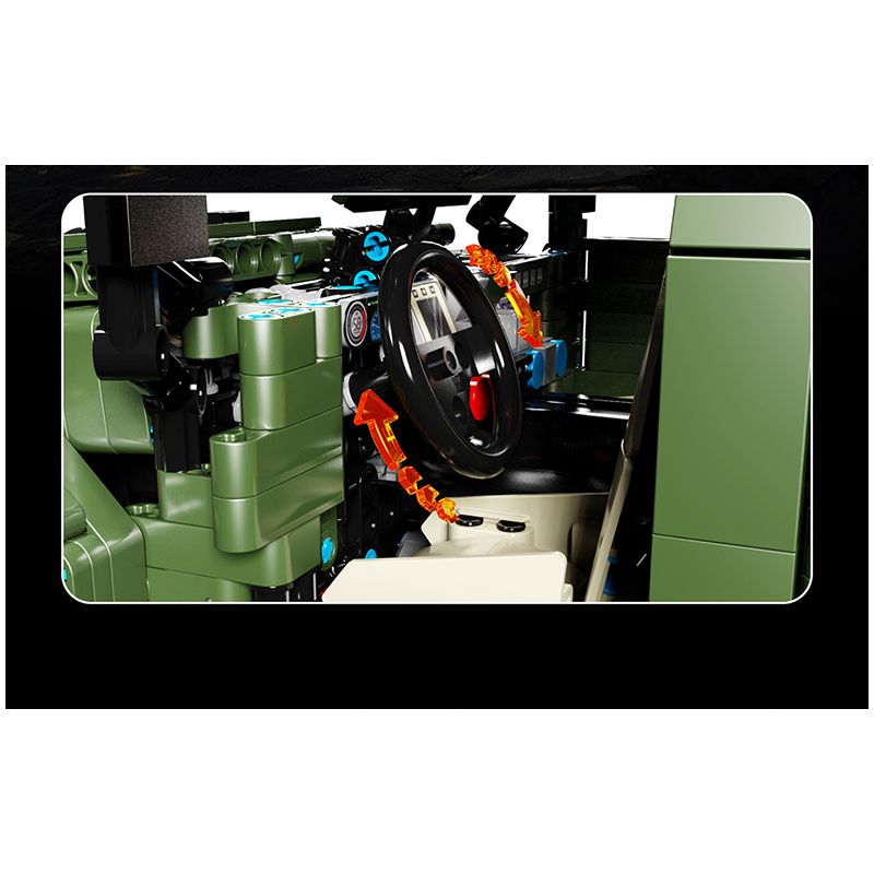 TA GAOLE T4015 4015 non  XE ĐỊA HÌNH CHIẾN BINH tỷ lệ 1:8 bộ đồ chơi xếp lắp ráp ghép mô hình  WARRIOR OFF-ROAD Kỹ Thuật Công Nghệ Cao Mô Hình Phương Tiện 3175 khối