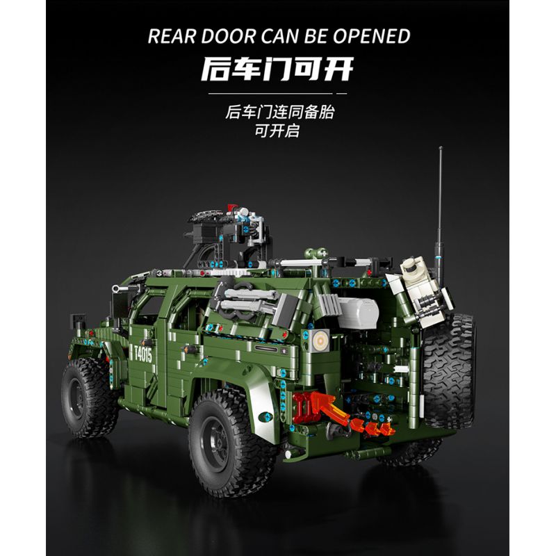 TA GAOLE T4015 4015 non  XE ĐỊA HÌNH CHIẾN BINH tỷ lệ 1:8 bộ đồ chơi xếp lắp ráp ghép mô hình  WARRIOR OFF-ROAD Kỹ Thuật Công Nghệ Cao Mô Hình Phương Tiện 3175 khối