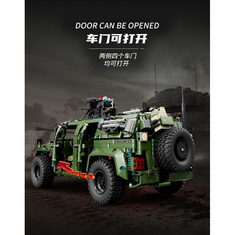 TA GAOLE T4015 4015 non  XE ĐỊA HÌNH CHIẾN BINH tỷ lệ 1:8 bộ đồ chơi xếp lắp ráp ghép mô hình  WARRIOR OFF-ROAD Kỹ Thuật Công Nghệ Cao Mô Hình Phương Tiện 3175 khối