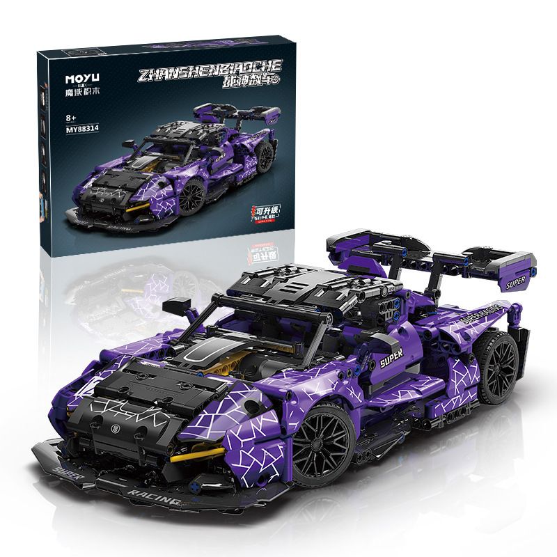 MOYU BLOCK MY88314 88314 non  MCLAREN SENNA GTR tỷ lệ 1:14 bộ đồ chơi xếp lắp ráp ghép mô hình  Kỹ Thuật Công Nghệ Cao Mô Hình Phương Tiện 1227 khối