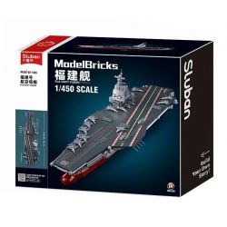 SLUBAN M38-B1188 B1188 1188 M38B1188 38-B1188 non  TÀU SÂN BAY PHÚC KIẾN 1:450 tỷ lệ 1:450 bộ đồ chơi xếp lắp ráp ghép mô hình Military Army Quân Sự Bộ Đội 1312 khối