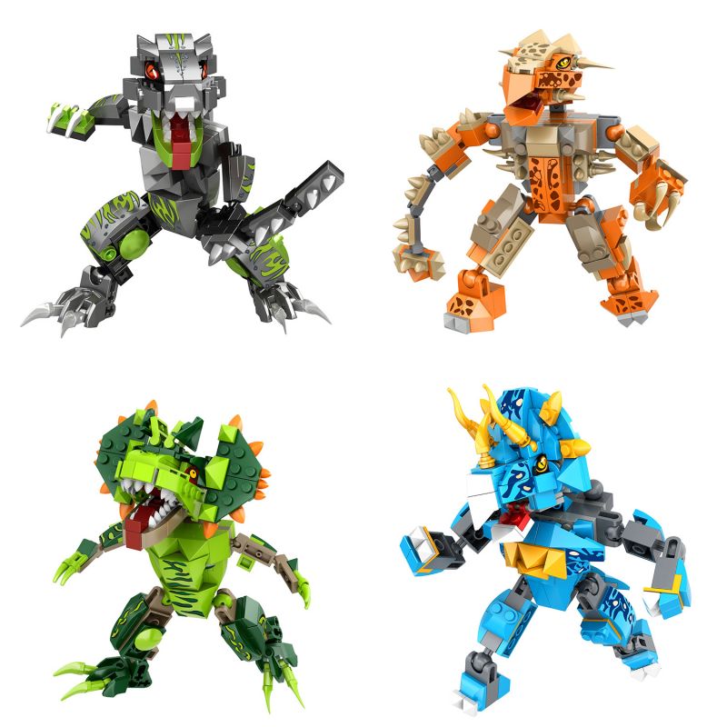 YONG LEXING 55001 non  THẾ GIỚI KHỦNG LONG 4 TỔNG HỢP bộ đồ chơi xếp lắp ráp ghép mô hình Jurassic World DINOSAUR WORLD 1666 khối