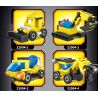 YONG LEXING 88002 non  KẾT HỢP KỸ THUẬT THÀNH PHỐ MECH 8 bộ đồ chơi xếp lắp ráp ghép mô hình 361 khối