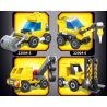 YONG LEXING 88002 non  KẾT HỢP KỸ THUẬT THÀNH PHỐ MECH 8 bộ đồ chơi xếp lắp ráp ghép mô hình 361 khối
