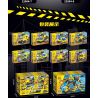 YONG LEXING 88002 non  KẾT HỢP KỸ THUẬT THÀNH PHỐ MECH 8 bộ đồ chơi xếp lắp ráp ghép mô hình 361 khối