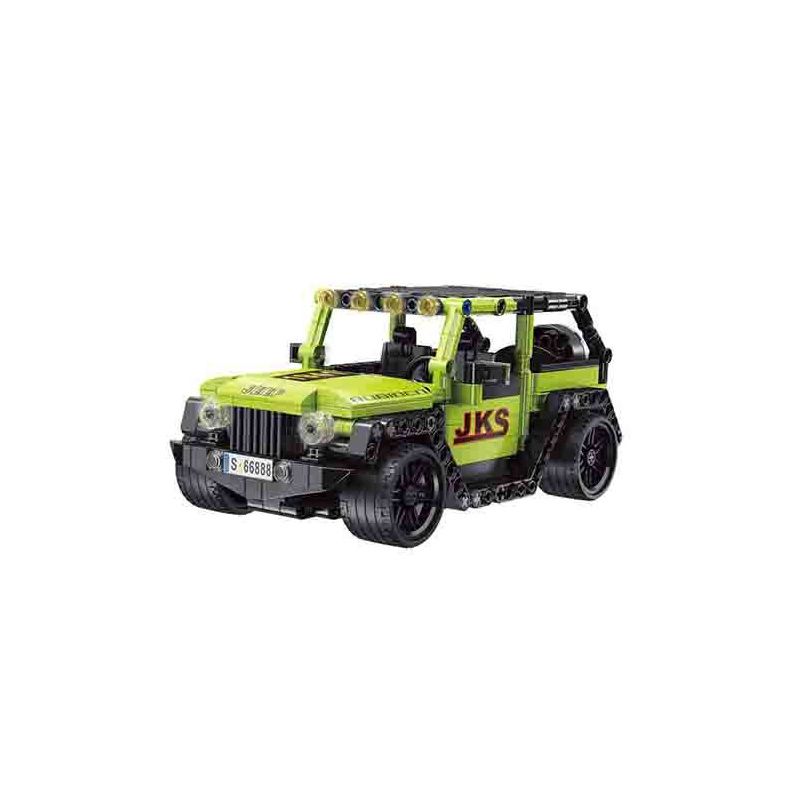 YONG LEXING 11018 non Lego XE ĐẦU KÉO JEEP WRANGLER bộ đồ chơi xếp lắp ráp ghép mô hình Technic Kỹ Thuật Công Nghệ Cao Mô Hình Phương Tiện 435 khối