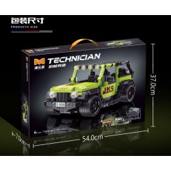 YONG LEXING 11018 non  XE ĐẦU KÉO JEEP WRANGLER bộ đồ chơi xếp lắp ráp ghép mô hình  Kỹ Thuật Công Nghệ Cao Mô Hình Phương Tiện 435 khối